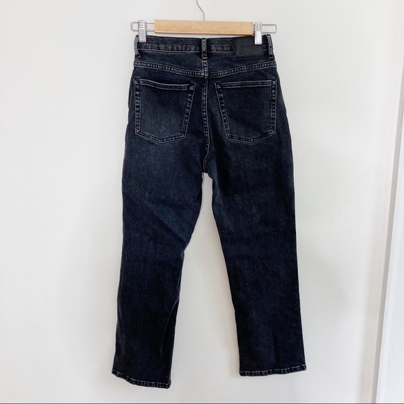 Everlane Cheeky Bootcut Jean Crop Charcoal Black Size 26 - Picture 12 of 13